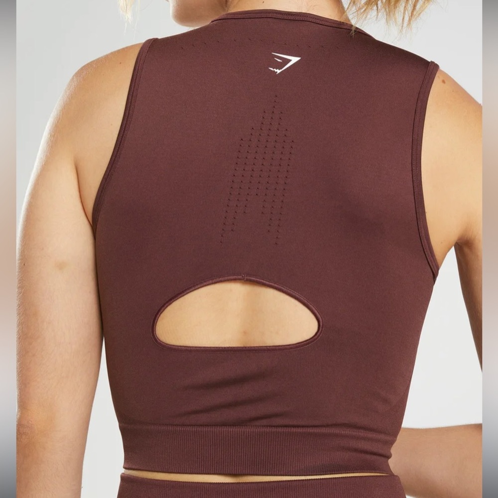 GYMSHARK SWEAT SEAMLESS MIDI TANK - Picture 2 of 4